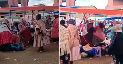 Encontr a su esposo con otra en una feria de El Alto.