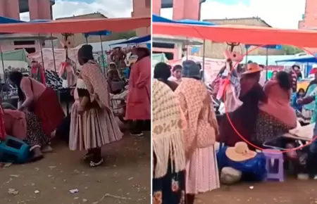 Encontr a su esposo con otra en una feria de El Alto.