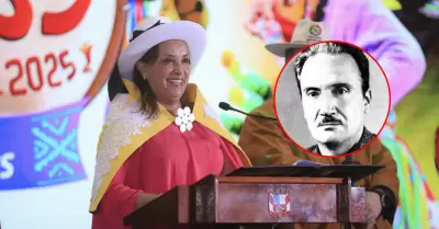 Dina Boluarte canta carnaval tambobambino.