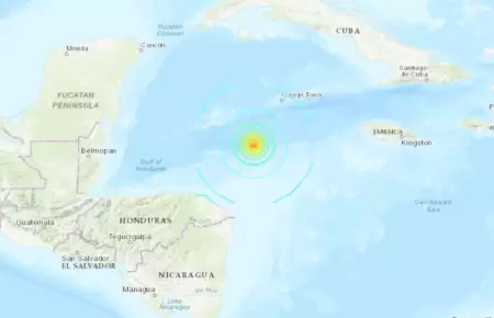 Sismo en mar del caribe activ alerta de Tsunami para Centroamrica.