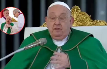 Papa Francisco interrumpi su homila por problemas respiratorios.