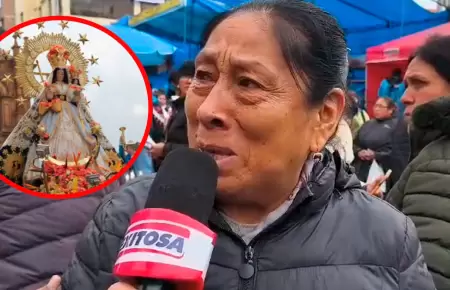 Madre agradecida con la Virgen de La Candelaria tras superar el COVID-19.