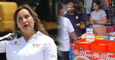 Dina Boluarte es cuestionada por asegurar precios bajos en mercados.