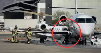 Aviones chocan en aeropuerto de Arizona.