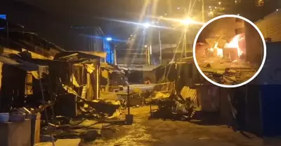 Incendio consume 14 puestos de mercado Nueva Esperanza.