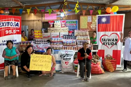 Gobierno de Taiwan y Exitosa entregan alimentos a ollita comn