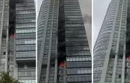 Feroz incendio en Puerto Madero: Siniestro desata pnico en edificio de ms de 50 pisos