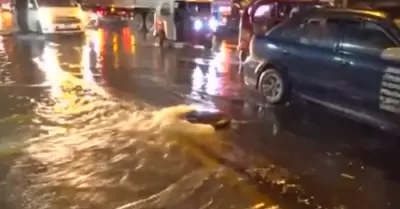 Chosica inundado por desages colapsados.