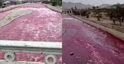 Se descubre presunta causa de la coloracin roja en el ro Rmac.