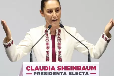 Claudia Sheinbaum amenaza a Google por cambiar el nombre del Golfo de Mxico.