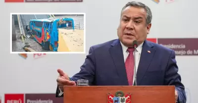 Gustavo Adrianzn asegur que el accidente de Chancay no quedar impune.