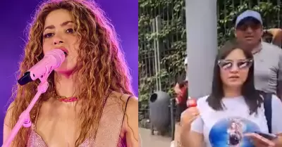 Fantica de Shakira que viaj de Cajamarca a Lima apenada