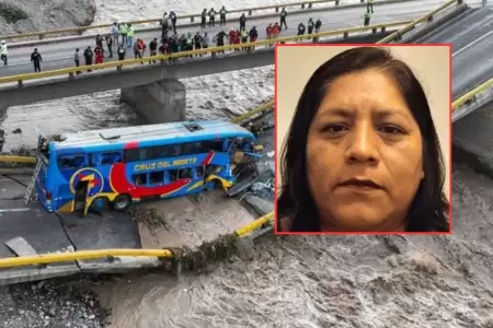 Mujer desaparecida tras accidente de puente de Chancay