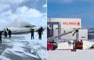 Avin se estrell al aterrizar en aeropuerto de Canad: Se reportan varios heridos tras accidente areo