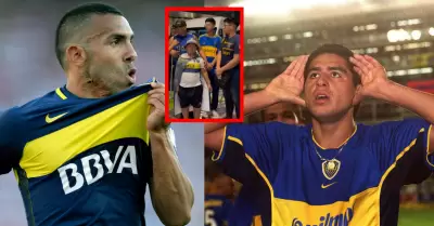 Nombr a sus hijos en homenaje a jugadores de Boca.