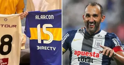 Jugador de Universitario se encuentra con Boca Juniors