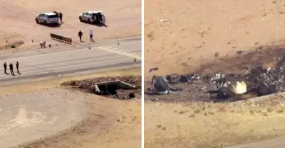 Colisin de dos avionetas en el aire en Arizona.