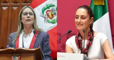 La congresista Alva cuestiona a la presidenta Sheinbaum.