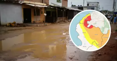 Senamhi activa alerta roja por lluvias y huaicos.