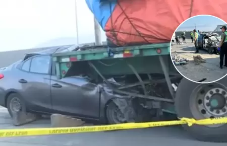 Tres personas mueren en accidente en Panamericana Norte.