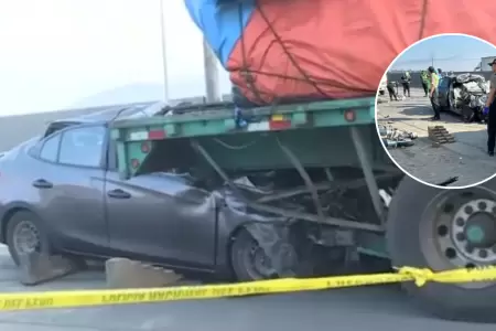 Tres personas mueren en accidente en Panamericana Norte.