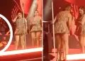 Milagros Daz sufre aparatosa cada en show de Corazn Serrano y se retira del escenario