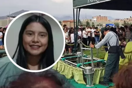 Harumi Carbajal fue sepultada en medio del dolor de sus familiares.