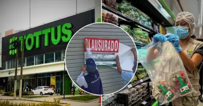 Clausuran tienda Tottus.