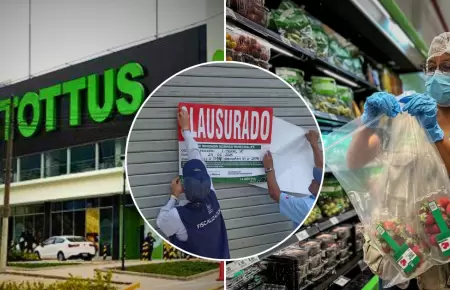 Clausuran tienda Tottus.