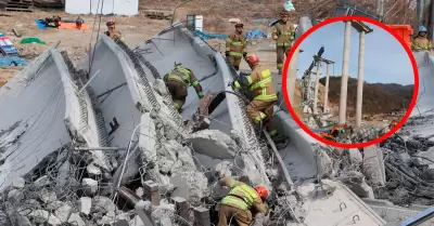 Colapso de puente en Corea del Sur dej al menos cuatro muertos.