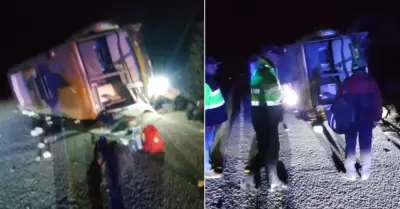 Accidente en Tacna deja ms de 20 heridos.