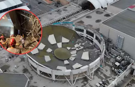 Real Plaza descarta que colapso de techo se haya dado por las lluvias.