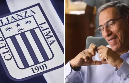 Alianza Lima y Martn Vizcarra.