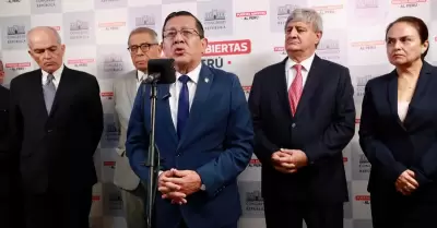 Empresarios presentan PL sobre seguridad ciudadana.