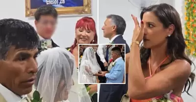 Pa Copello se quiebra en boda de su trabajadora del hogar