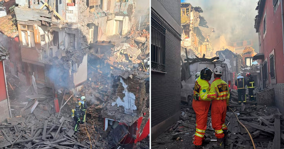 Tragedia en España: Explosión de gas dejó decenas de heridos y destruyó un edificio en Asturias