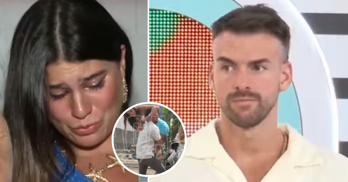 Macarena Vélez presenta a Juan Ichazo como su pareja, pero él la corrige en vivo: "Pareja de baile"