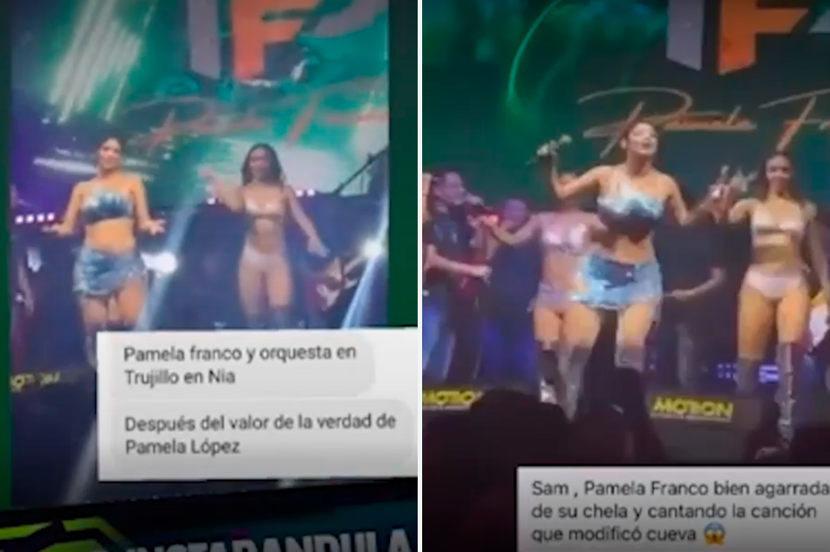 Pamela Franco sorprende con mensaje en concierto de Trujillo.