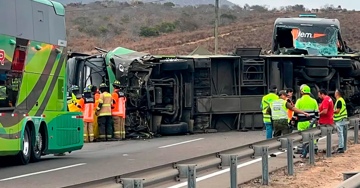 Tragedia en carretera: Cuádruple choque dejó al menos seis muertos y decenas de heridos en Coquimbo
