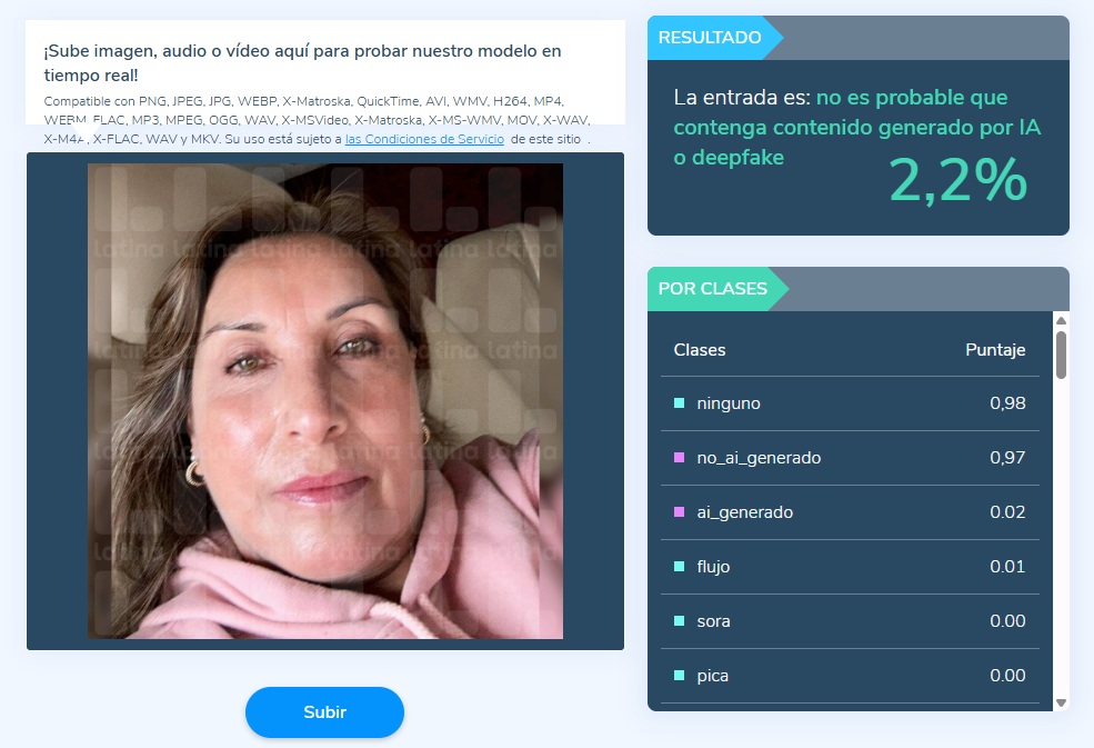 Verificacin de foto de Dina