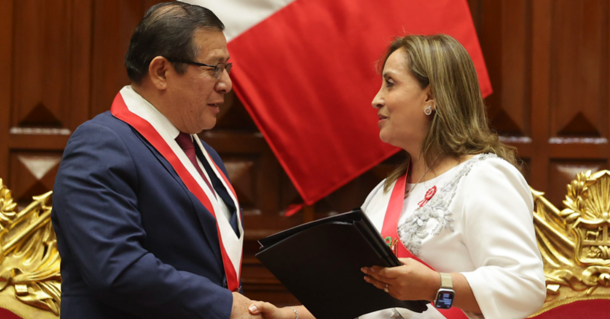 Presidente del Congreso rechaza posible vacancia a Dina Boluarte: "Yo creo en la estabilidad"