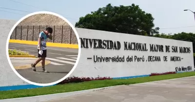 Joven se olvid su DNI en examen de admisin de San marcos.