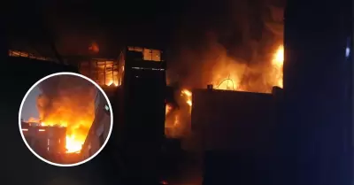 Minsa reporta 17 lesionados tras incendio en Cercado de Lima.