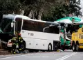 Choque de dos autobuses de turistas dej ms de 50 heridos, cuatro de ellos crticos