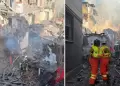 Tragedia en Espaa: Explosin de gas dej decenas de heridos y destruy un edificio en Asturias