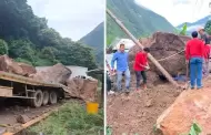 Mujer qued atrapada tras derrumbe de rocas en Bagua Grande: As fue su exitoso rescate