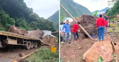 Mujer atrapada debajo de una roca logr ser rescatada.