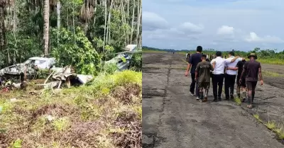 Avioneta se siniestr en Gepi cuando intentaba aterrizar.