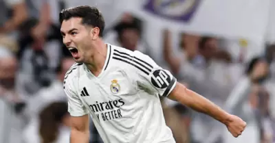 Brahim Daz marc el tanto del triunfo para el Real Madrid.