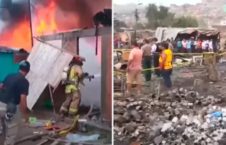 Incendio en Ancn dej un menor fallecido.